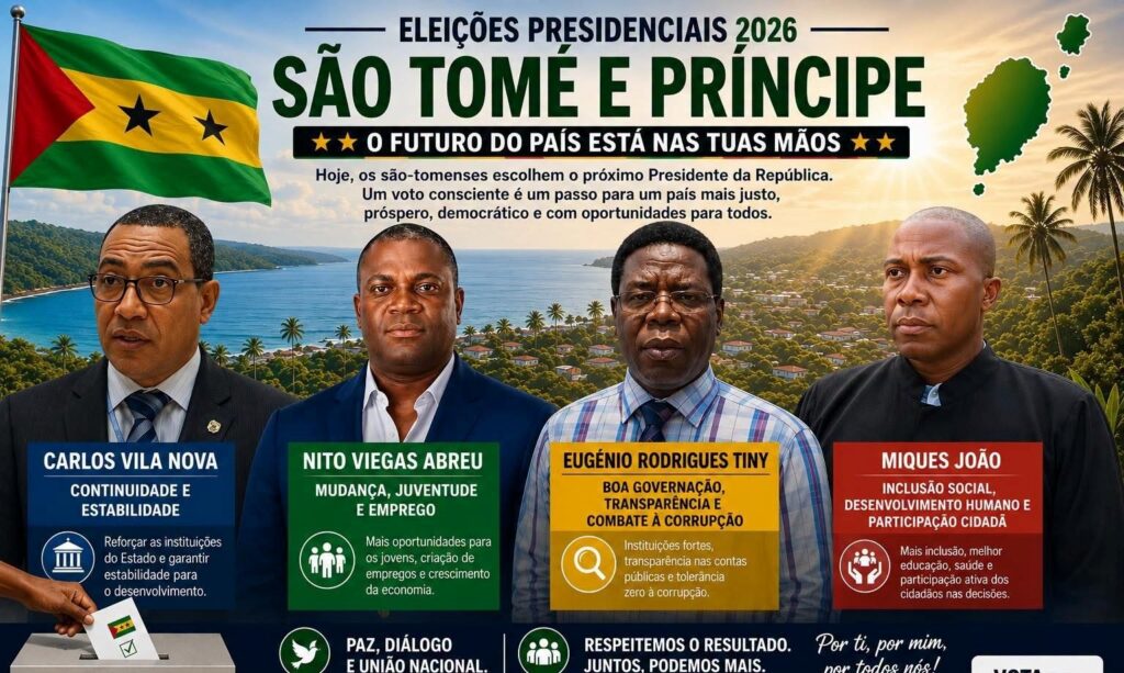 Eleições presidenciais em São Tomé e Príncipe mobilizam mais de 142 mil eleitores