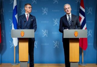 Líderes da Finlândia e Noruega em contexto diplomático internacional